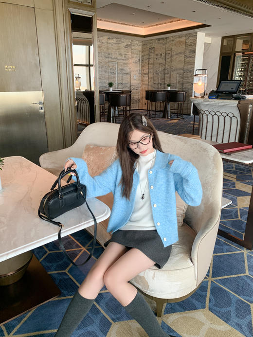 <曾小咸推荐>现货秒杀 ！微信超特价！韩系娃娃领毛衣开衫 日常189.99 立减100 秒杀89.99！！ 商品图11