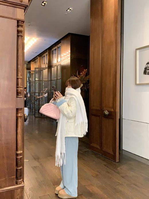 <曾小咸推荐>现货秒杀 ！微信超特价！韩系菱格撞色外套 日常299.99 立减160 秒杀139.99！！ 休闲裤 秒杀79.99！！ 商品图7