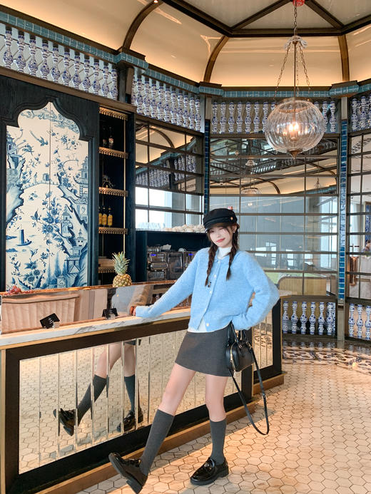 <曾小咸推荐>现货秒杀 ！微信超特价！韩系娃娃领毛衣开衫 日常189.99 立减100 秒杀89.99！！ 商品图6