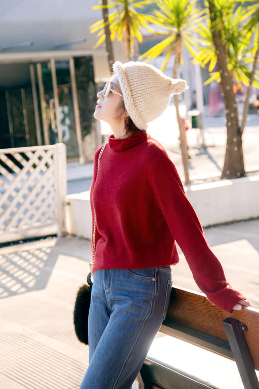 慵懒羊毛针织衫 商品图1