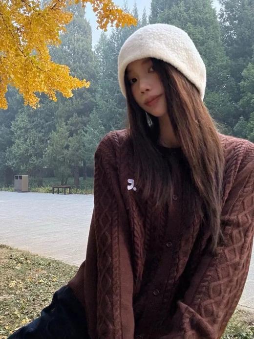 r*r 逗号祝绪丹同款刺绣麻花针织毛衣开衫 商品图6