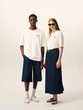 AM1情侣款字母印花短袖T恤