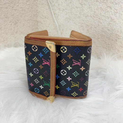 LV 村上隆 黑三彩 卡包 商品图1