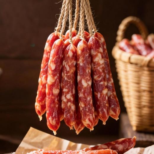 【分销】万隆218g经典香肠 （生）2包装（肥瘦比 3:7） 私房百搭 增味添鲜 商品图2