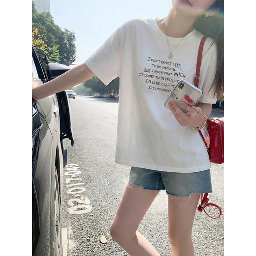 <曾小咸推荐>4.12现货秒杀 ！微信超特价！字母印花短袖T恤 日常119.99 立减60 秒杀59.99！！ 商品图3