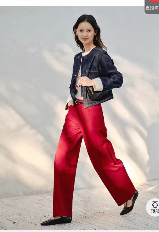 F011634新款女装新中式盘扣圆领短款牛仔外套 商品图5