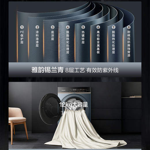 卡萨帝（Casarte）洗衣机 CE B12SWBLAU1 商品图4