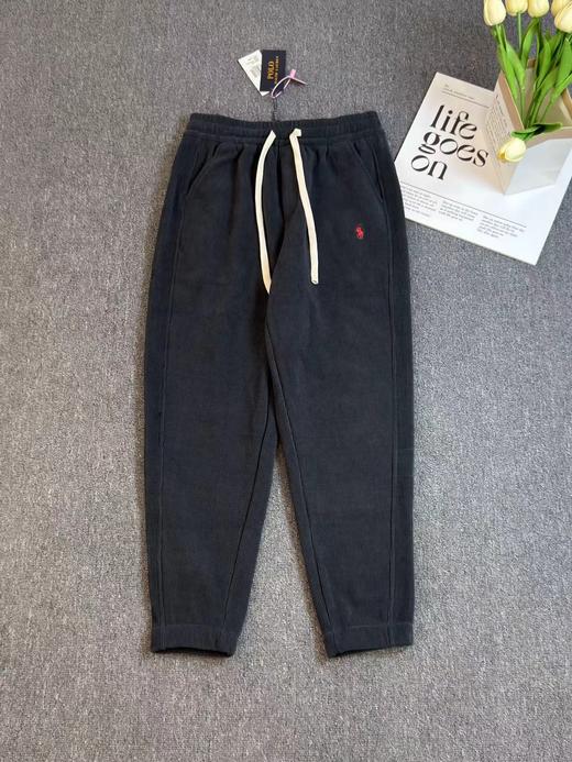 F011630纯色小马刺绣抽绳系带休闲裤男女同款 商品图2