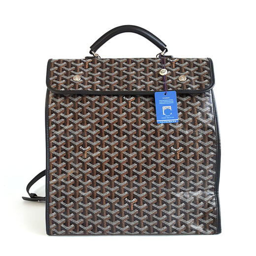 【95新】GOYARD戈雅黑色老花Saint Leger双肩包女士 120126NJS11 商品图0