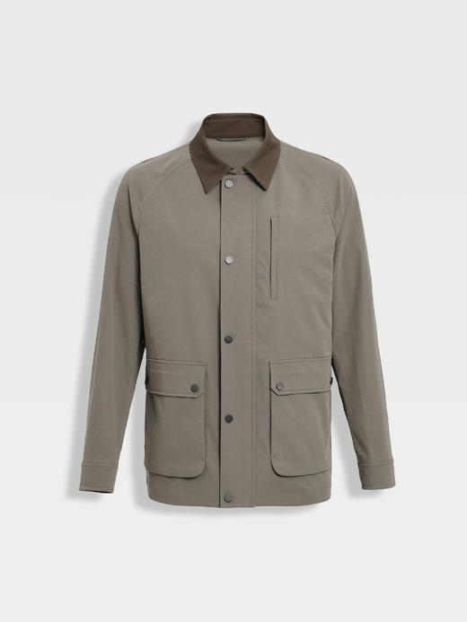 callisto黎明灰巴恩风领面中长款轻工装 商品图0