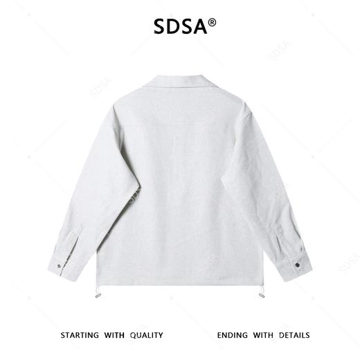 61079SDSA男士秋冬新款痞帅男装简约纯色半纽扣翻领设计长袖T恤百搭潮 商品图5