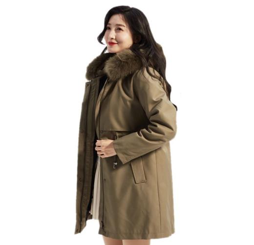 267612麦肯华威女士狐狸毛领尊享貂胆派克服 商品图1