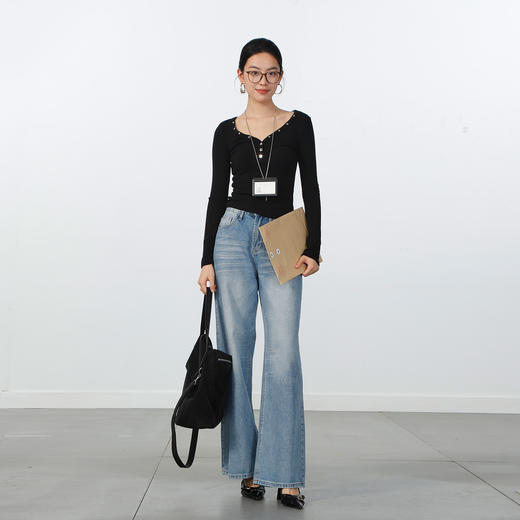 极简麂皮慵懒风托特包-纪念日百货门店同款169095447 商品图3