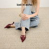 lost in echo2026春夏新款时髦摩登风尖头芭蕾绑带小猫跟高跟鞋女 商品缩略图0