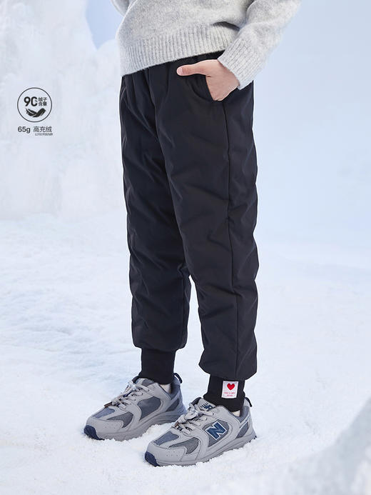 笛莎Deesha  女童羽绒裤秋冬季新款大童女孩儿童休闲束脚裤子 商品图0