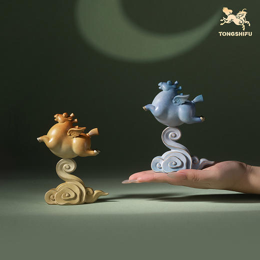 铜师傅《马上飞黄腾达》《马上青云直上》客厅铜马摆件 新年礼物 商品图7