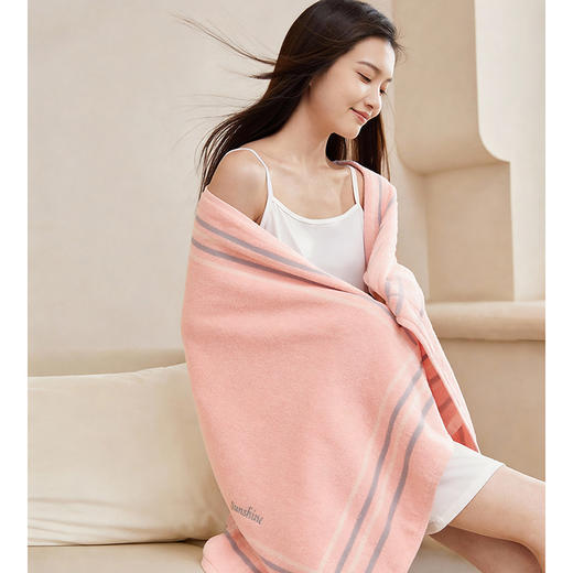 官网79/169 全棉*代同款高支阳光棉质双面毛圈洗脸面巾毛巾柔软吸水加厚洗澡巾沙滩巾浴巾 商品图3