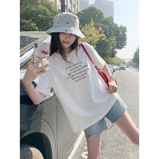 <曾小咸推荐>4.12现货秒杀 ！微信超特价！字母印花短袖T恤 日常119.99 立减60 秒杀59.99！！ 商品图1