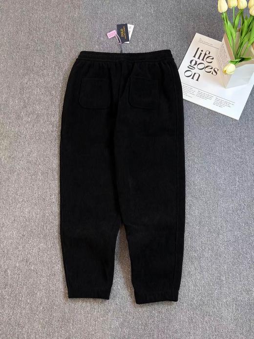 F011630纯色小马刺绣抽绳系带休闲裤男女同款 商品图5