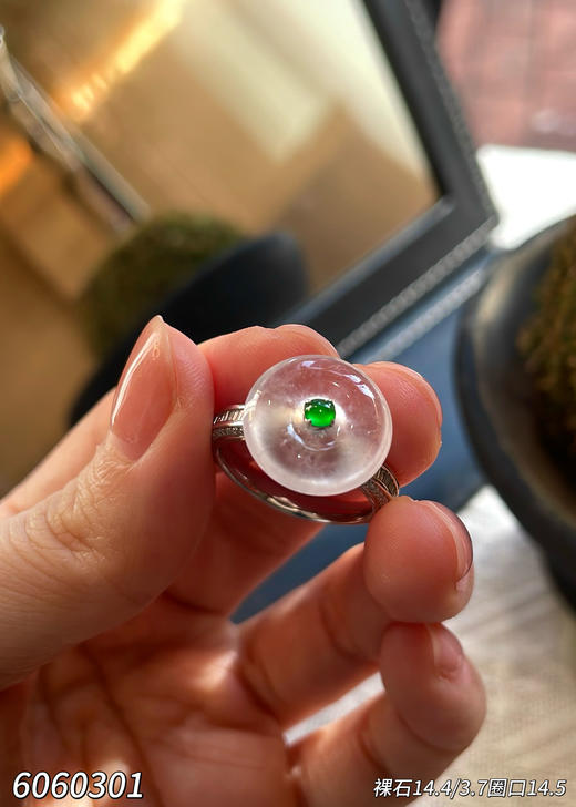 6060301，平安扣戒指。具体价格微信小 商品图1