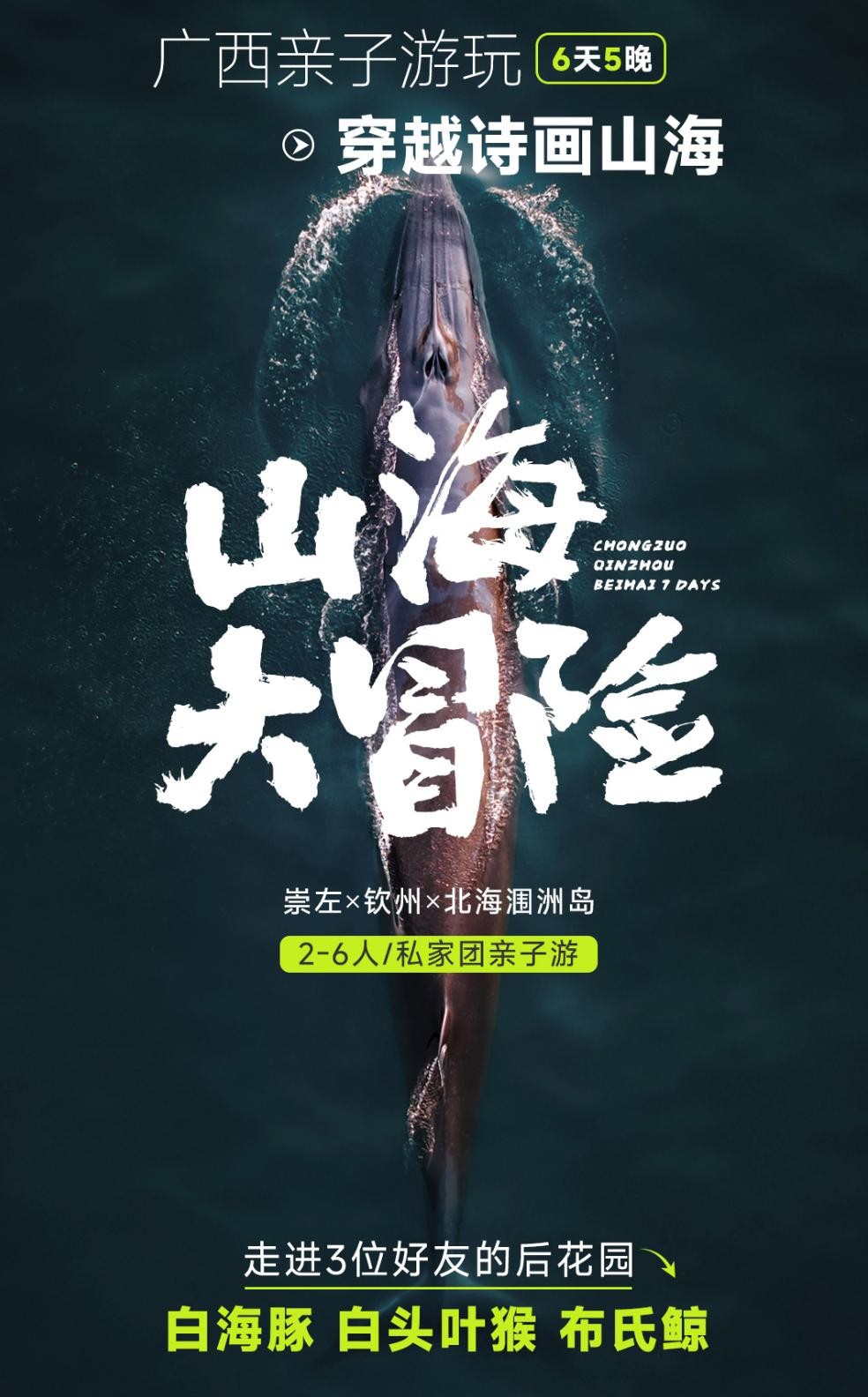 2.2-2.7号【山海大冒险】崇左+钦州+北海亲子6日游