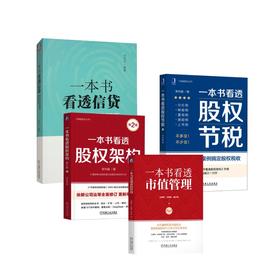 一本书看透股权节税+一本书看透信贷+一本书看透市值管理+一本书看透股权架构