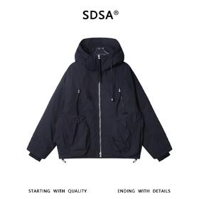W0332SDSA男士秋冬新款痞帅男装户外工装多口袋连帽羽绒服外套百搭潮流