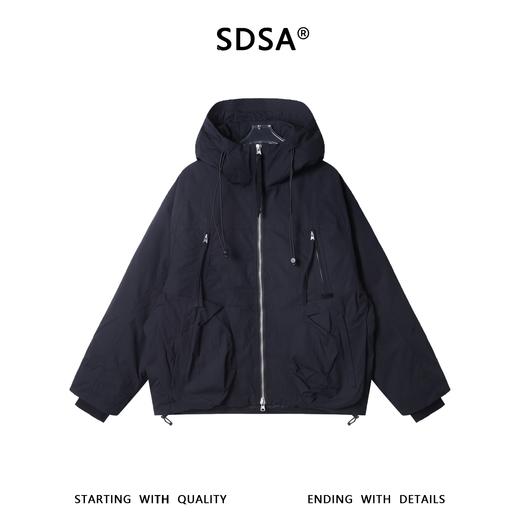 W0332SDSA男士秋冬新款痞帅男装户外工装多口袋连帽羽绒服外套百搭潮流 商品图0