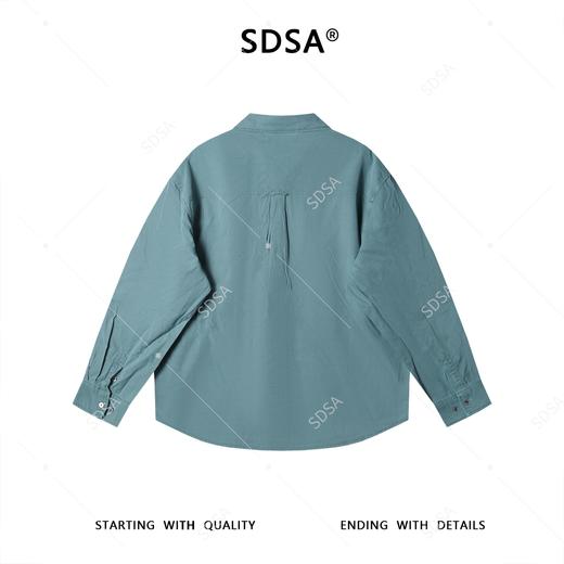 2802SDSA秋冬新款痞帅男装韩版简约纯色设计翻领长袖衬衫百搭休闲衬衣 商品图5