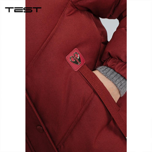 冬上新安可拉红短款棉衣加厚保暖小个子棉服2254220 商品图4