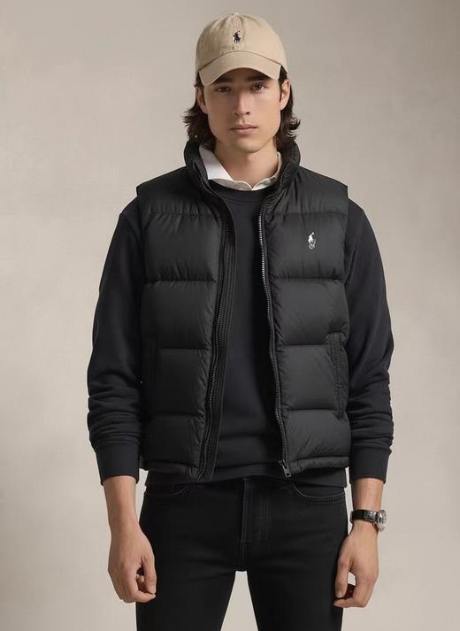 F011615高蓬松刺绣logo立领休闲男女同款羽绒马甲 商品图3