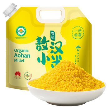 一禾谷香有机敖汉黄小米5斤 黄小米 月子米 小米 米 小米黄小米 年货节 /粮油调味 /杂粮 /谷米类 商品图5