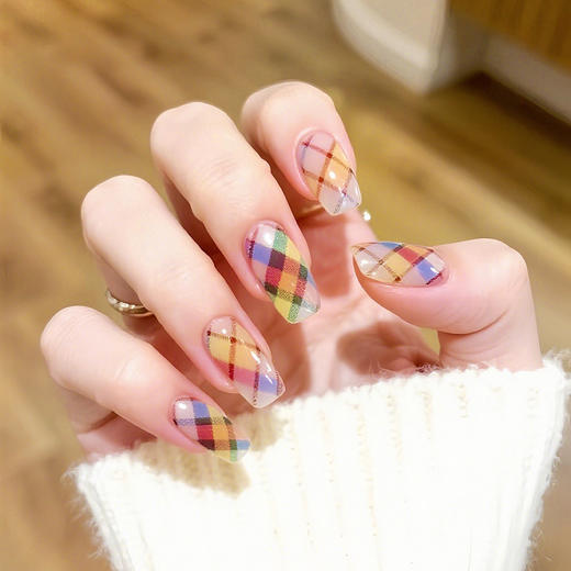 【新年新气象❗️简约高级感】纯手工穿戴甲春夏中国风花朵法式光疗甲高级ins显白中国国风美甲。jc 商品图2