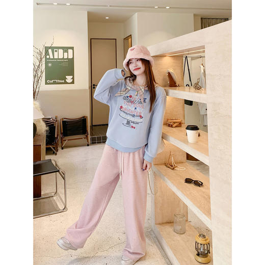 <曾小咸推荐>现货秒杀 ！微信超特价！韩系字母刺绣加绒卫衣 日常229.99 立减140 秒杀89.99！！ 商品图4