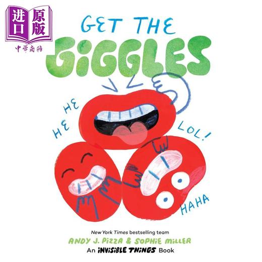 【中商原版】Andy J. Pizza 看不见的东西系列英文原版绘本2册 Get the Giggles Feel Calm 儿童纸板书绘本 亲子图画书进口 商品图1