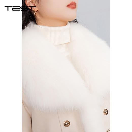 冬上新奢华狐狸毛领 | 90% 鹅绒填充短款加厚保暖显瘦皮草2254219 商品图3