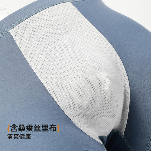 【3条装】雅黛俪男士内裤透气舒适含商蚕丝裆底四角裤头男生 商品图4