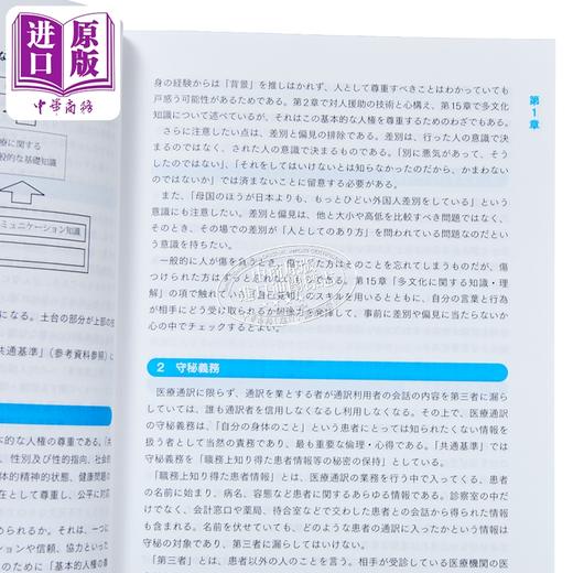 【中商原版】医疗翻译学习考试 医疗现场沟通要点 中日英汉印尼葡萄牙6国语言译注 日文原版日韩 医療通訳学習テキスト 商品图2