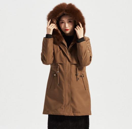 267612麦肯华威女士狐狸毛领尊享貂胆派克服 商品图2