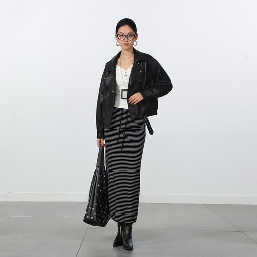 极简条纹半裙-纪念日百货门店同款169257004 商品图3