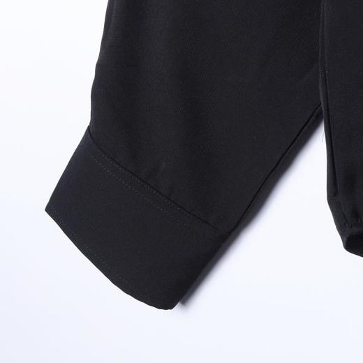 29265SDSA男士秋冬新款痞帅男装国潮纯色拼接套头双v领衬衫百搭时尚 商品图4