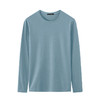 GXG男装【100%棉】25春季简约纯色百搭圆领休闲男式打底衫长袖T恤K&C 商品缩略图4