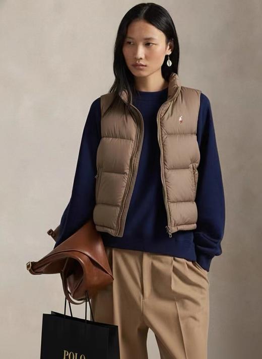 F011615高蓬松刺绣logo立领休闲男女同款羽绒马甲 商品图2