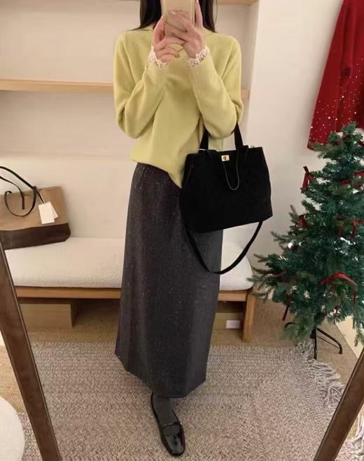 落入银河毛呢亮片裙，把星河穿身上，贵气时髦，人群中的发光体！【G】 商品图3