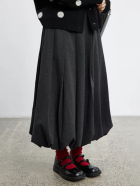 步履不停/5D41172C/多褶半身裙