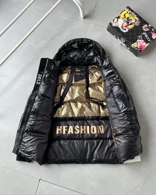 F011621欧阳娜娜同款新款经黑金羽绒服连帽男女情侣款 商品图1