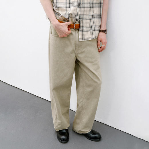 714street美式复古水洗做旧纯棉牛仔裤男2026春季宽松直筒休闲裤 商品图1