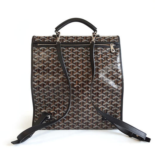 【95新】GOYARD戈雅黑色老花Saint Leger双肩包女士 120126NJS11 商品图4