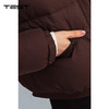 冬上新咖色短款羽绒服羊羔毛翻领加厚保暖棉外套2254218 商品缩略图3