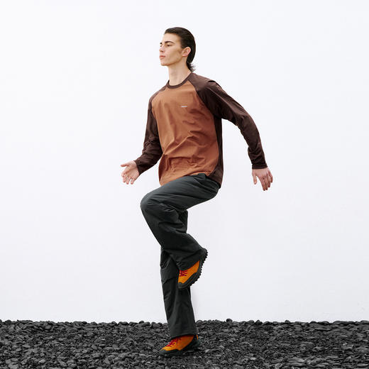 714street户外拼接防晒速干7A抗菌运动长袖2026春季宽松印花T恤男 商品图3